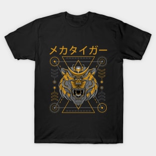 Mecha Tiger Geometry T-Shirt